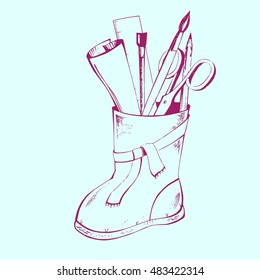 the artist set decorative design pattern