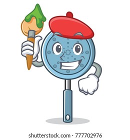 Artist skimmer utensil character cartoon