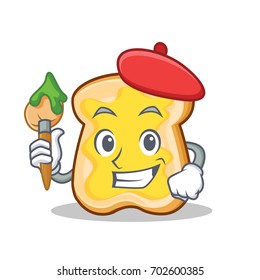 Artist slice bread cartoon character