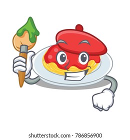 Artist spaghetti character cartoon style