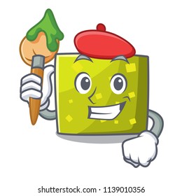 Artist square character cartoon style