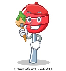 Artist sweet lollipop character cartoon