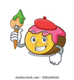 Artist swiss roll character cartoon