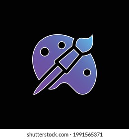 Artist Tools blue gradient vector icon