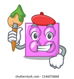 Artist toy brick character cartoon