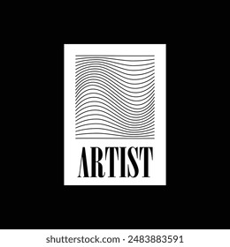 Artist T-shirt Design, Illustration, Typography