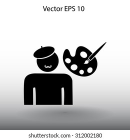Artist vector icon