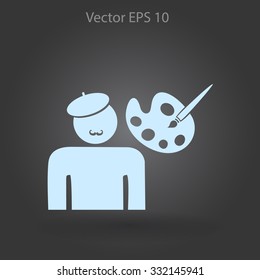 Artist vector icon