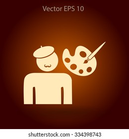 Artist vector icon