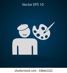 Artist vector icon