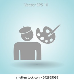 Artist vector icon