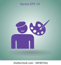 Artist vector icon