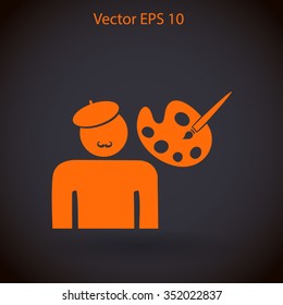 Artist vector icon