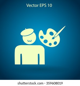 Artist vector icon