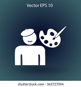 Artist vector icon