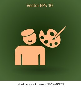 Artist vector icon