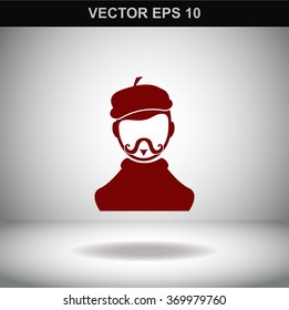 Artist vector icon