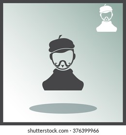 Artist vector icon