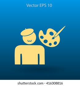 Artist vector icon