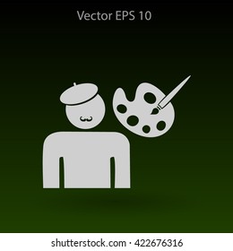 Artist vector icon