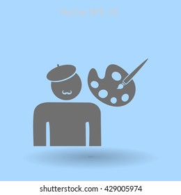 Artist vector icon