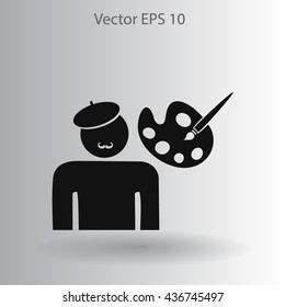 Artist vector icon
