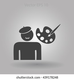 Artist vector icon