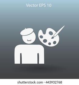 Artist vector icon