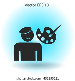 Artist vector icon