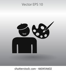 Artist vector icon