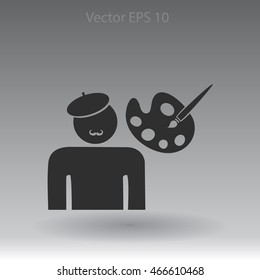 Artist vector icon