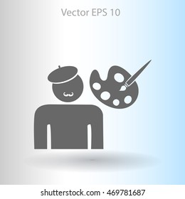 Artist vector icon