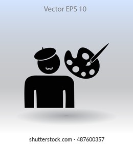 Artist vector icon