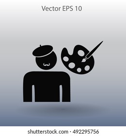 Artist vector icon