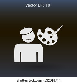 Artist vector icon