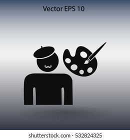 Artist vector icon