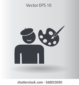 Artist vector icon