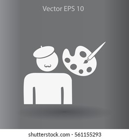 Artist vector icon