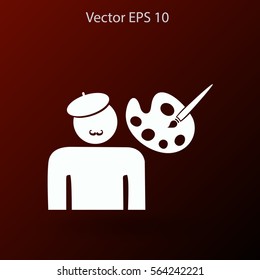 Artist vector icon