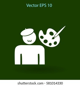 Artist vector icon