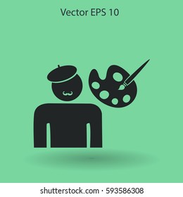 Artist vector icon