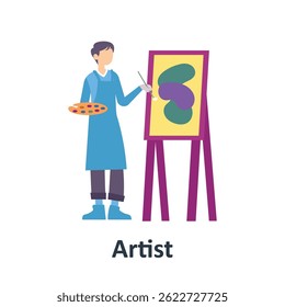 Artist Vector illustration which can easily modify or edit


