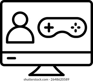 Artista Vector Line Icon Design