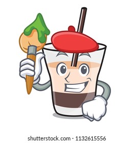 Artist white russian character cartoon