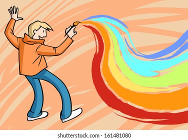 Artist at work