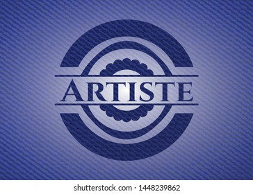 Artiste jean background. Vector Illustration. Detailed.