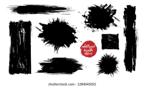 Artistic Abstact Brush Strokes Effect Set