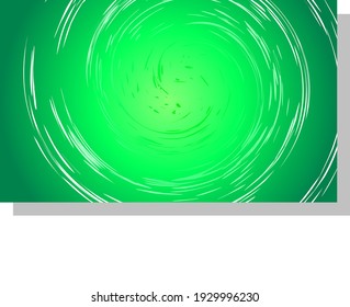 artistic abstract background design in green gradient color with circular line ornament