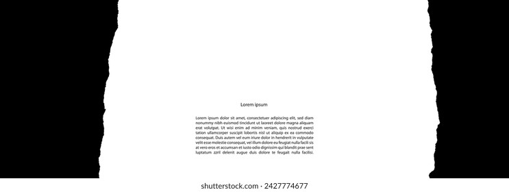 Artistic abstract banner template. Basis graphics black and white