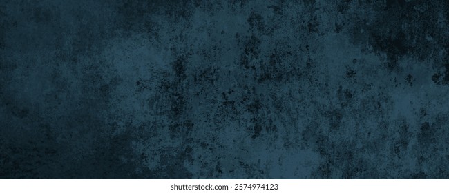 An Artistic Abstract Canvas Showcasing Moody Navy Blue Tones with Rustic and Atmospheric Textural Depth
